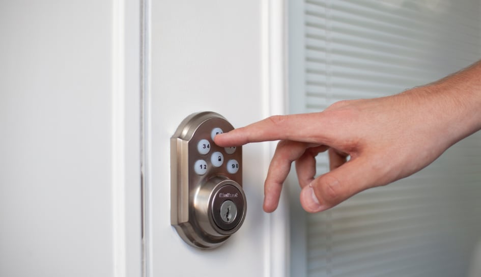 ADT smartlock on a Richmond home